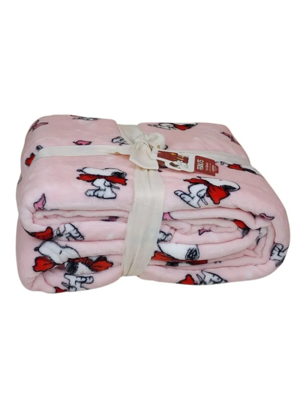 Peanuts Snoopy Twin Plush Throw Blanket Pink 60x90 By Berkshire Cozy & Soft